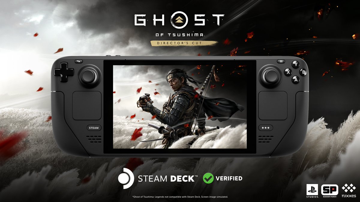 Ghost of Tsushima singleplayer is now Steam Deck verified! ✅