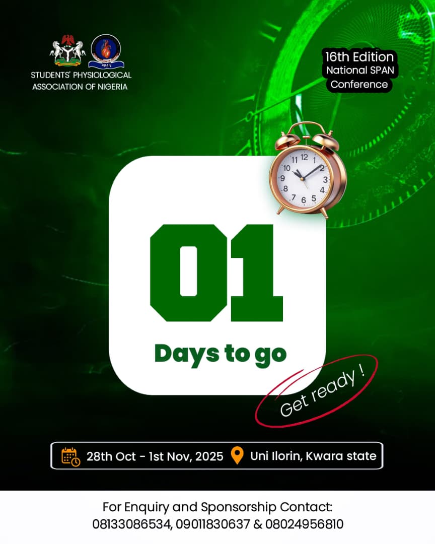 STUDENTS' PHYSIOLOGICAL ASSOCIATION OF NIGERIA tweet media