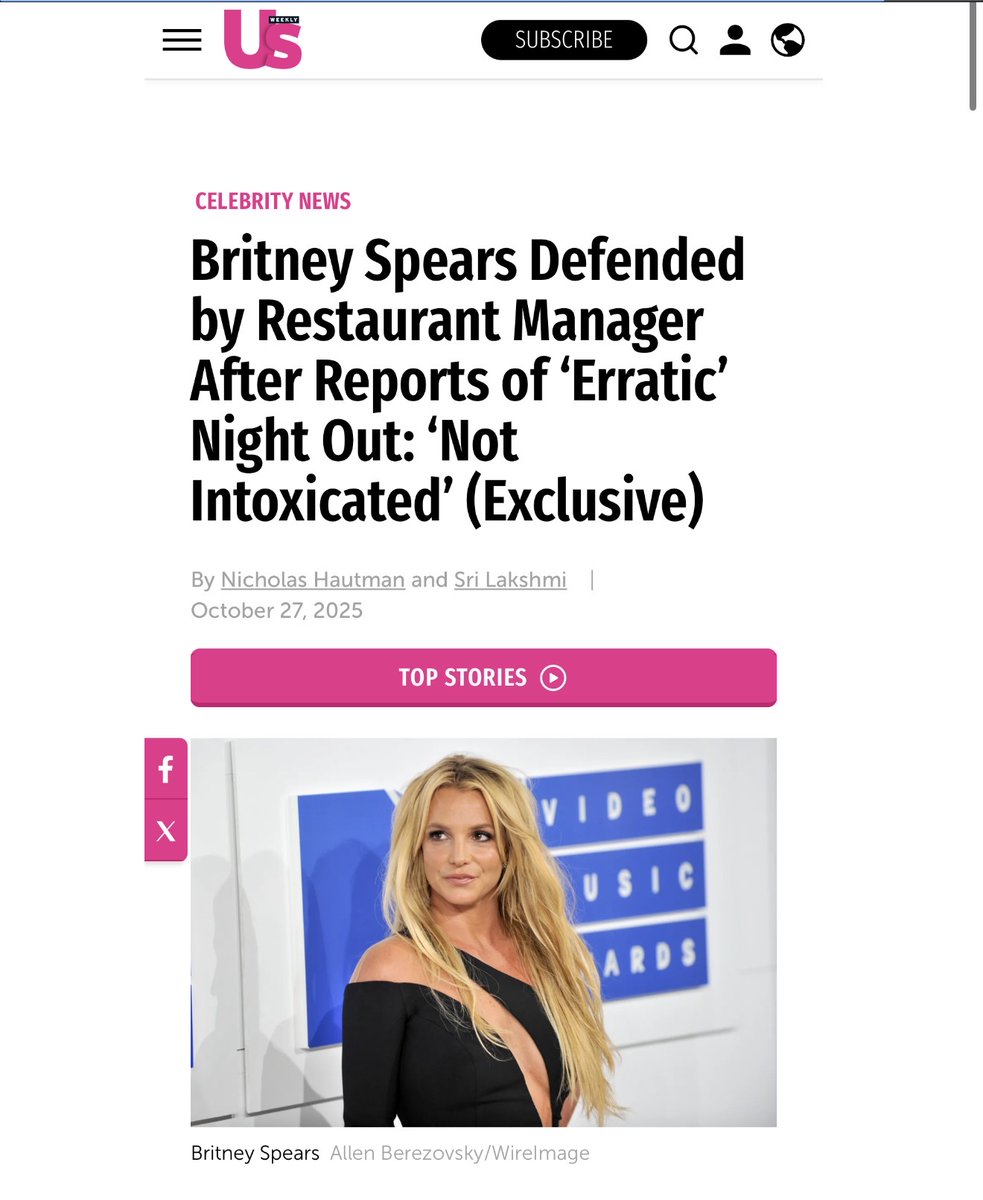 breatheonmiley's tweet image. Restaurant manager says Britney Spears was NOT acting erratically or drinking alcohol, despite media reports.

“I attended to Britney and her friend. She was super chill and really nice. In and out within an hour — she ordered a quesadilla and no alcohol.

Another guest or fan…