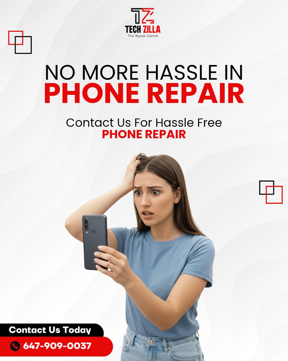 TechzillaRepair's tweet image. No more stress, no more waiting — get your phone fixed quickly and hassle-free!
Contact us today!
☎| 647-909-0037
.
#techzilla #phonerepair #hasslefree #techrepair