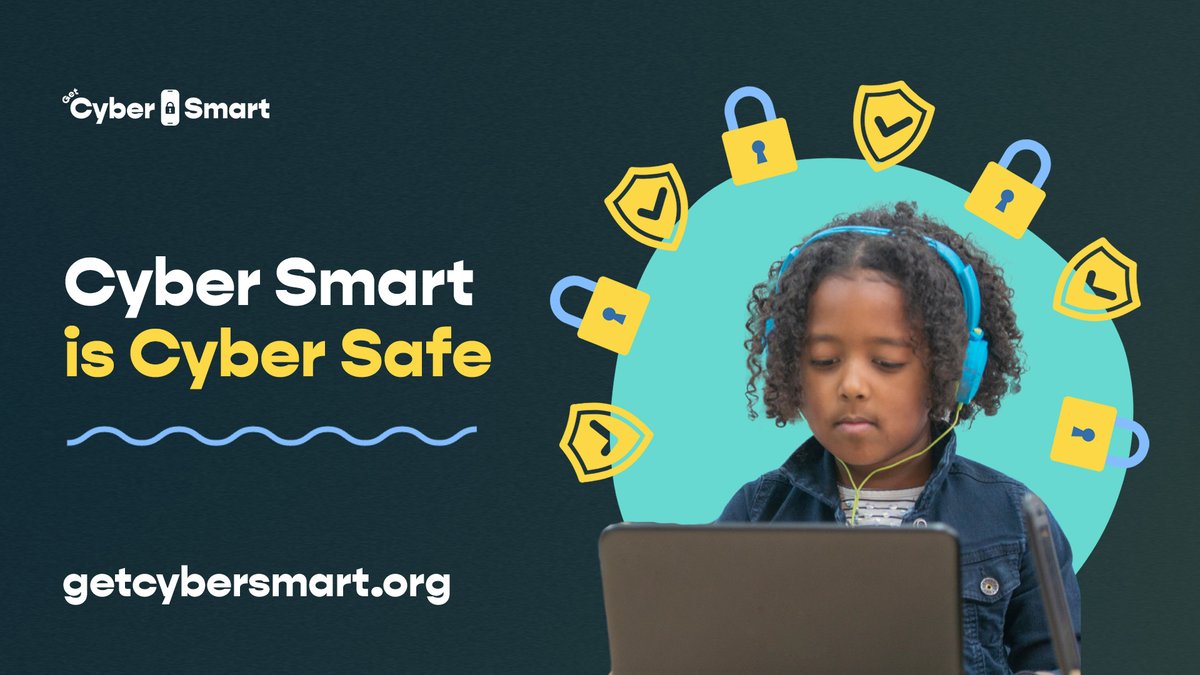 CommonSense's tweet image. October is Cybersecurity Awareness Month, join us as we #GetCyberSmart2025! Check out GetCyberSmart.org for resources across over a dozen organizations to keep your kids and students safe online and explore jobs in cybersecurity.