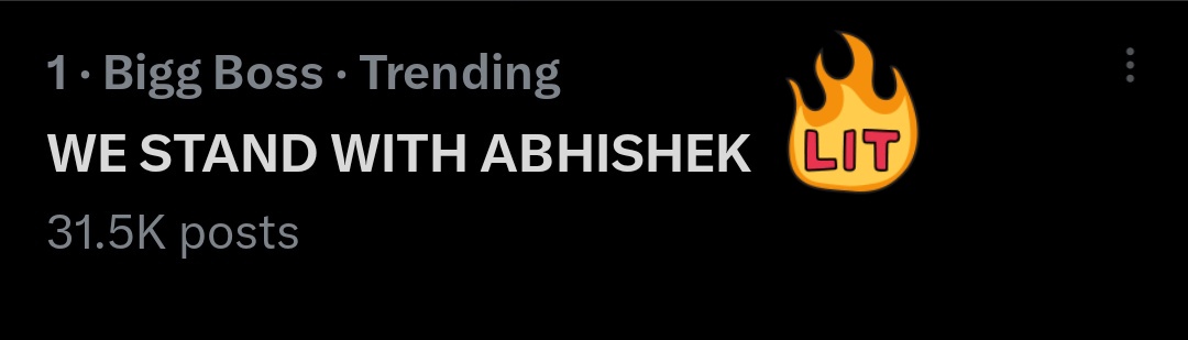 ItsABhere's tweet photo. Abhishek is No.1 inside the house..

His fandom is No.1 outside the BB house..

#AbhishekBajaj 

WE STAND WITH ABHISHEK https://t.co/ppjRTeVLpc