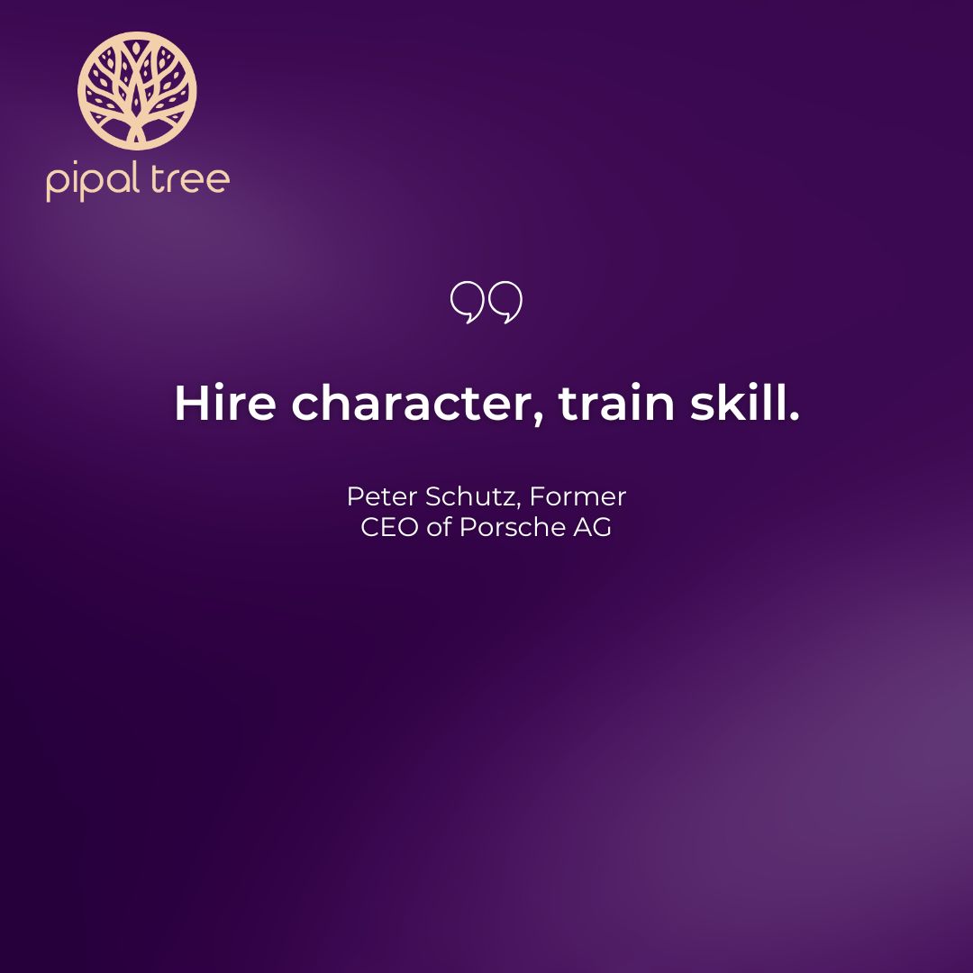 tree_pipal's tweet photo. “Hire character, train skill.” - Peter Schutz, Former CEO of Porsche AG.
These 5 hiring quotes from world-class business leaders capture timeless lessons in leadership, culture &amp; judgment.
https://t.co/zr2gmoh4dl
#Leadership #PipalTree #ExecutiveSearch #PurposeDrivenLeadership https://t.co/kGx1JdY7Y6