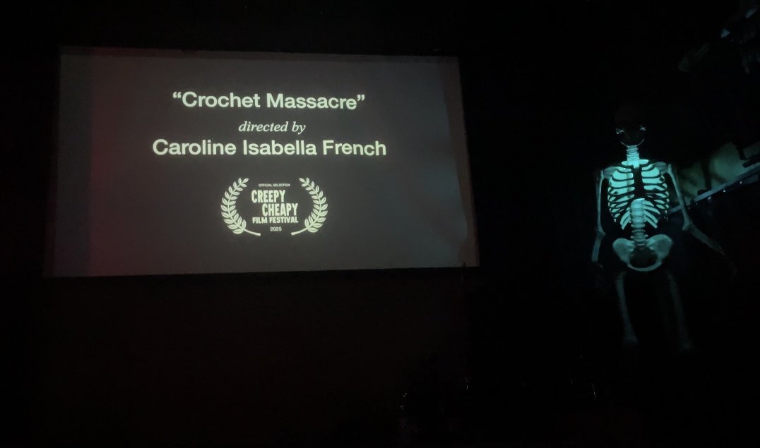 frenchcaroline6's tweet photo. I am very proud to say that I am a finalist for the Creepy Cheapy Film Festival this year! It was an honor to attend the festival/party and I had such a blast! (Especially during Fall Out Boy ☺️)
Thanks #creepycheapy https://t.co/SN6BkBuGwd