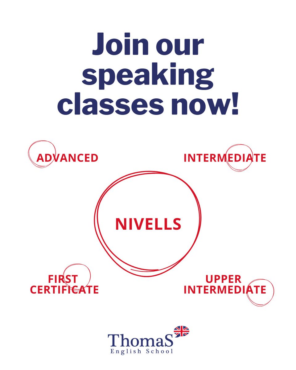 Necessites millorar el teu speaking? Vols tenir més fluïdesa quan et comuniques en anglès?

Tenim el que estàs buscant per al curs 2025-26! Aprendràs i t’ho passaràs genial!

Més informació:
📧 info@thomasenglishschool.es
☎️ 931 713 412
📱 644 75 47 41