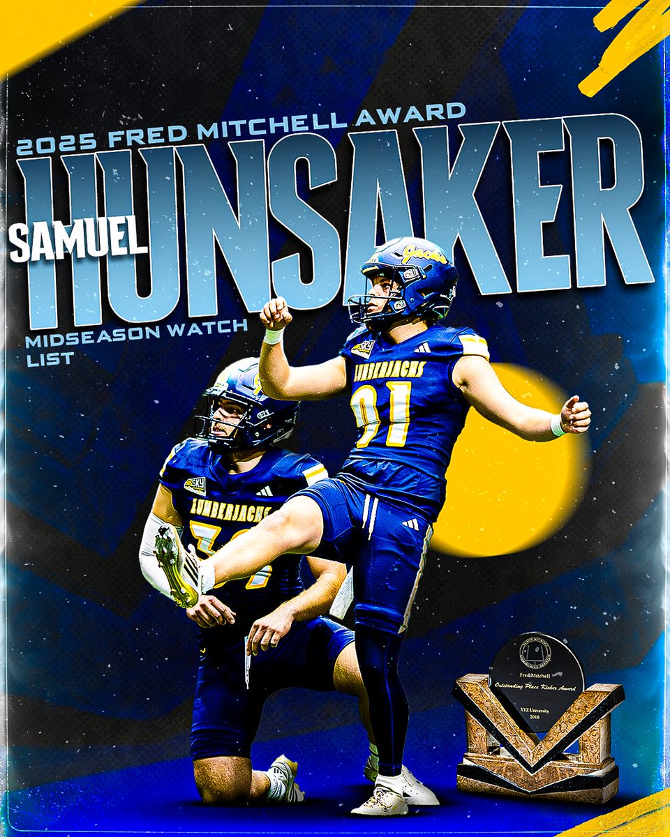 NAU_Football's tweet photo. Catch @SamuelHunsaker_ on the Midseason Watch List for the Fred Mitchell Award!

🏈 https://t.co/DXGlKmRAuJ

#RaiseTheFlag https://t.co/G2GLxn8Oq8