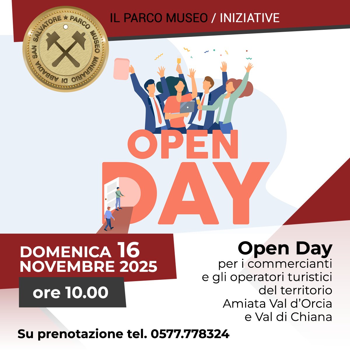 ⭐TORNANO GLI OPEN DAY DEL PARCO MUSEO MINERARIO⭐
#OpenDay per i commercianti e gli operatori turistici del territorio Amiata Val d’Orcia e Val di Chiana.
👉Domenica 16 #Novembre alle ore 10.00 – Su prenotazione Tel. 0577778324
#abbadiasansalvatore #musei #mercurio #miniera