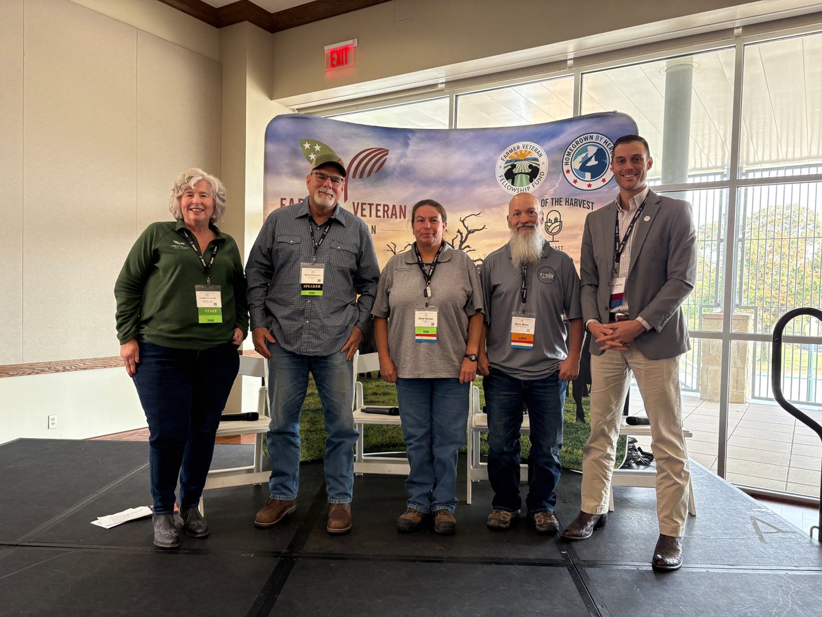 We are halfway through Day 2 of the 2025 Farmer Veteran Stakeholders Conference! Thank you to our speakers for the Successful Farmer Panel:
-Gene Miller, Miller's Bee Kind Farm
-Michael Denham, Fulton Family Farm
-Heidi Barber, Hay Ewe Ranch LLC

Thank you to FVC board member,