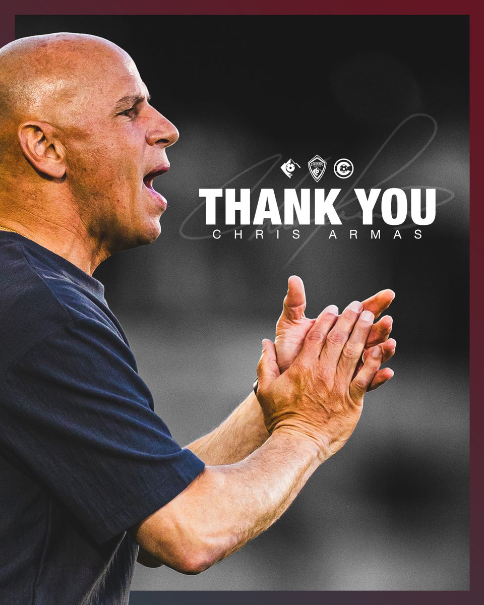 ColoradoRapids's tweet image. OFFICIAL: The club and Head Coach Chris Armas mutually agree to part ways following the completion of his contract. 

📰 » rapids96.com/Armas

#Rapids96