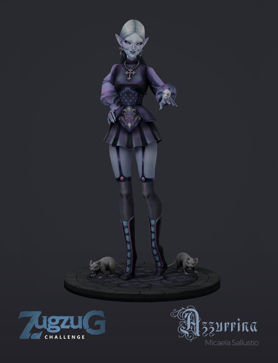 Azzurrina 🐭
ZugZug challenge - Gothic Fantasy
artstation.com/artwork/5Wxwe1