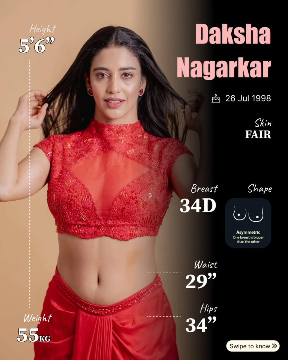actresshot__'s tweet photo. Daksha Nagarkar 🤤🤤 body measurements : 34D & Assymetric b**bs & Aerage Nips
#actress #nipslip #bodymeasurement #dakshanagarkar https://t.co/AgXQsdtdFJ
