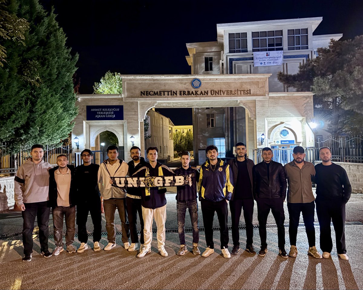 FENERBAHÇE’miz - gaziantep maçını izlemek için bir araya geldik.

#NecmettinErbakanUNIGFB #UNIGFB