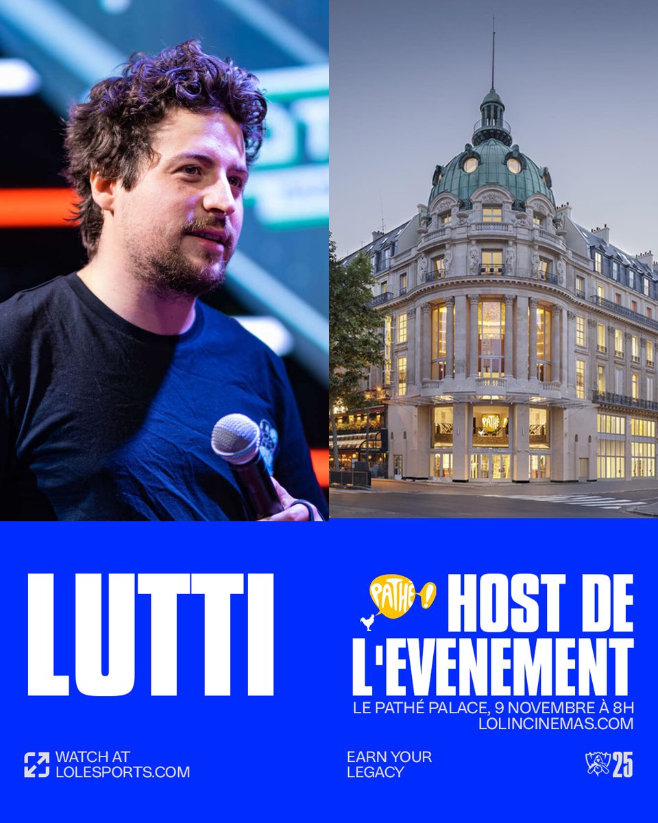 Pour cette diffusion un peu spéciale, <a href="/LuttiLutti_/">Lutti</a>  sera présent en host de l'événement. De quoi buffer votre dimanche matin.

Mais ça ne sera pas la seule exclusivité puisque des cadeaux et des goodies seront à gagner sur place ... 👀

Billetterie ⤵️