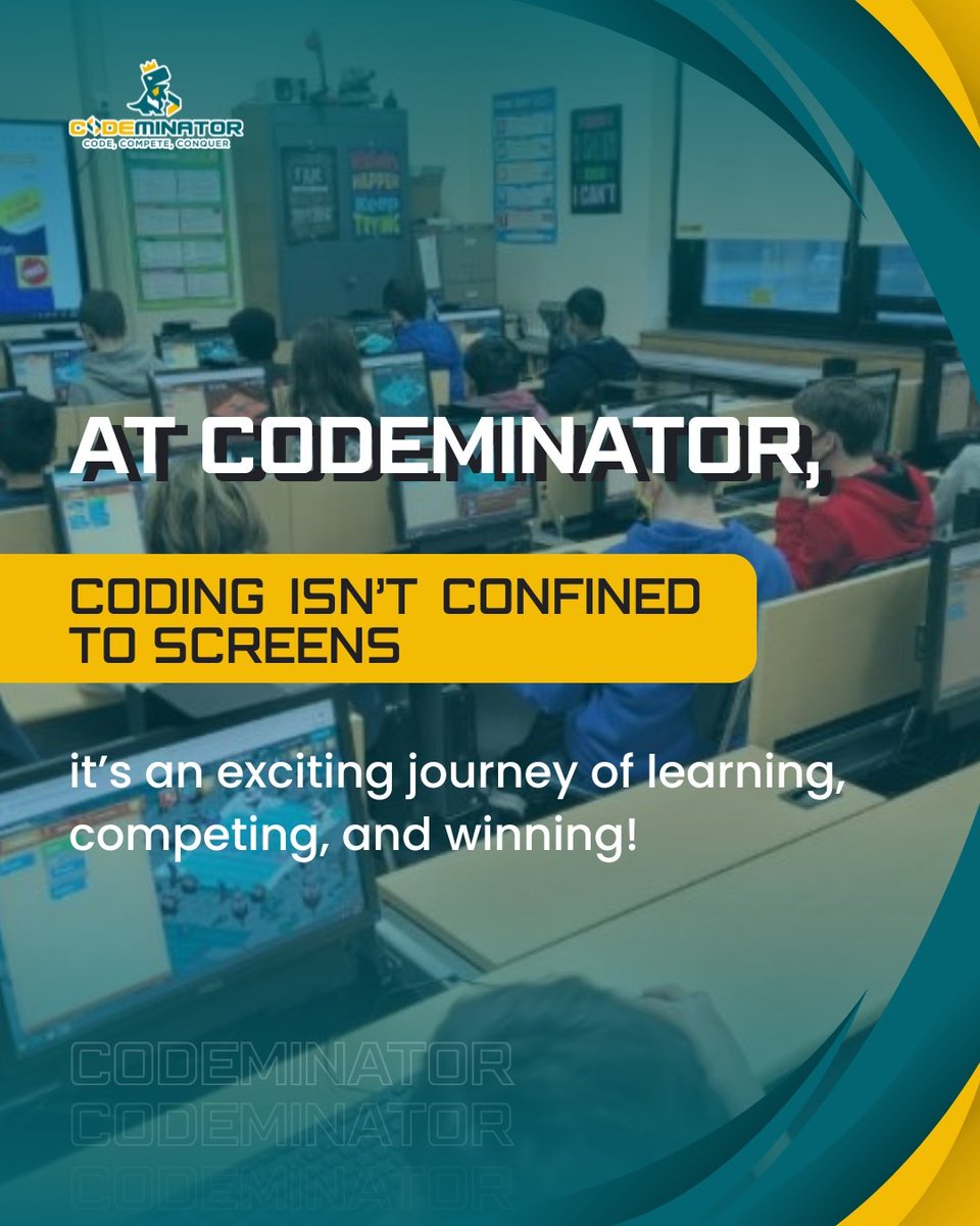 codeminator81's tweet image. At Codeminator, coding isn’t confined to screens — it’s a journey of learning, competing & winning! 
Empower your child to code, create, and conquer: codeminator.org
#CodingForKids #STEMEducation #FutureCoders #Codeminator