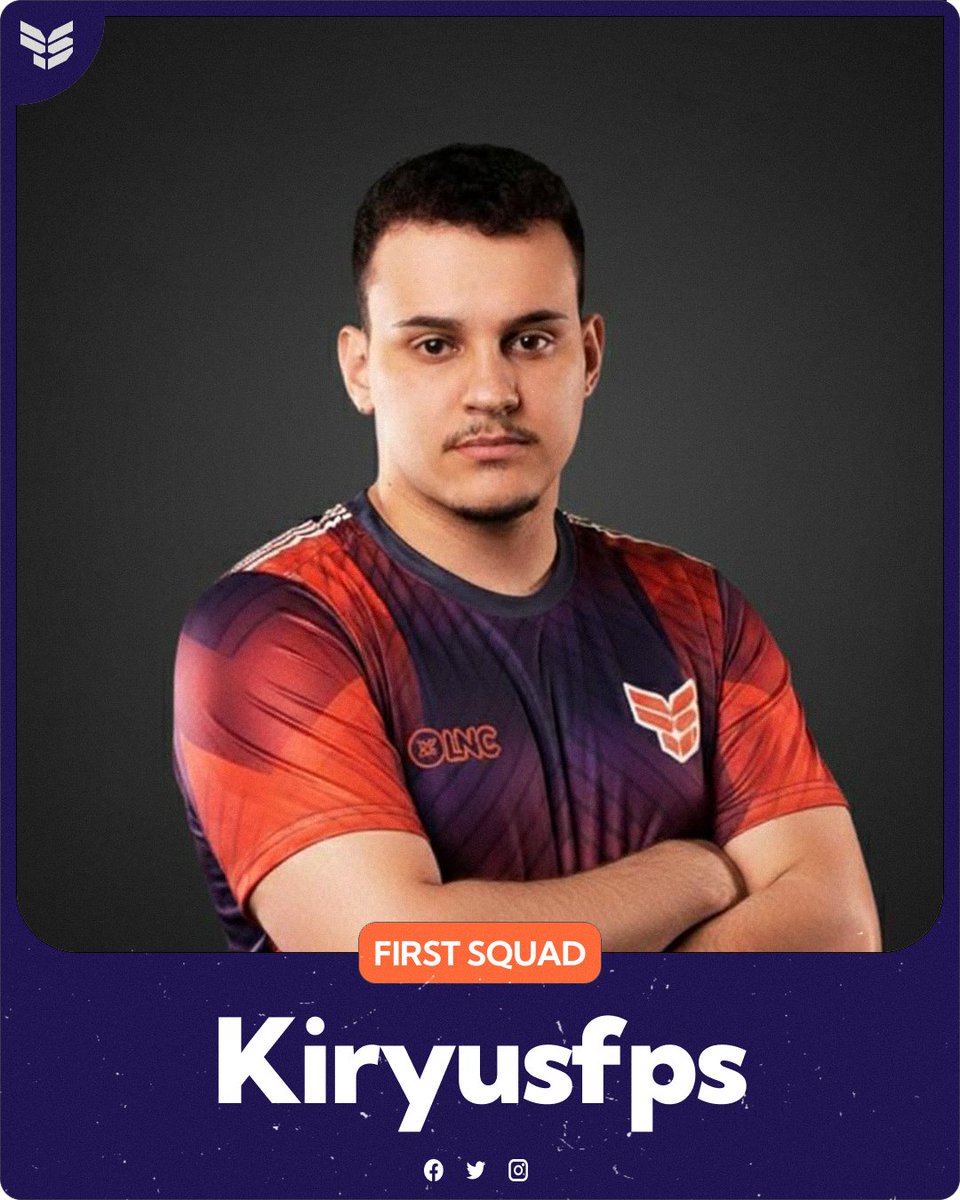 Bem-vindo ao esquadrão, <a href="/Kiryusfps/">Kiryusfps</a>!
Com mais de 5 anos de experiência no competitivo de Warzone, passagens por grandes organizações brasileiras e classificação para o mundial WSOW, ele chega pra somar ao esquadrão da First Squad e elevar ainda mais o nível do nosso time.