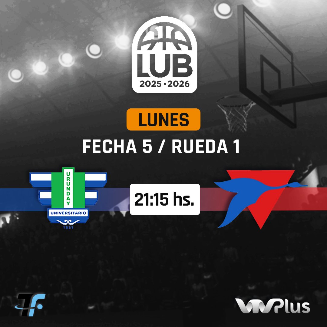 VTVuruguay's tweet photo. 🏀 Lunes de basquet en #VTVPlus. Los estudiosos reciben al equipo de Villa Biarritz en un duelo de equipos protagonistas en este inicio de temporada. Hay promesa de un buen partido ya que ambos necesitan sumar un punto clave para afianzarse en la parte alta de la tabla. https://t.co/QuHcMeYFyM