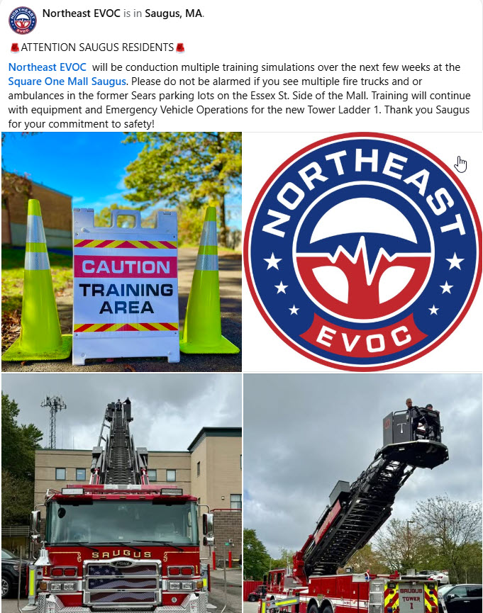 Saugus Police Dept tweet media