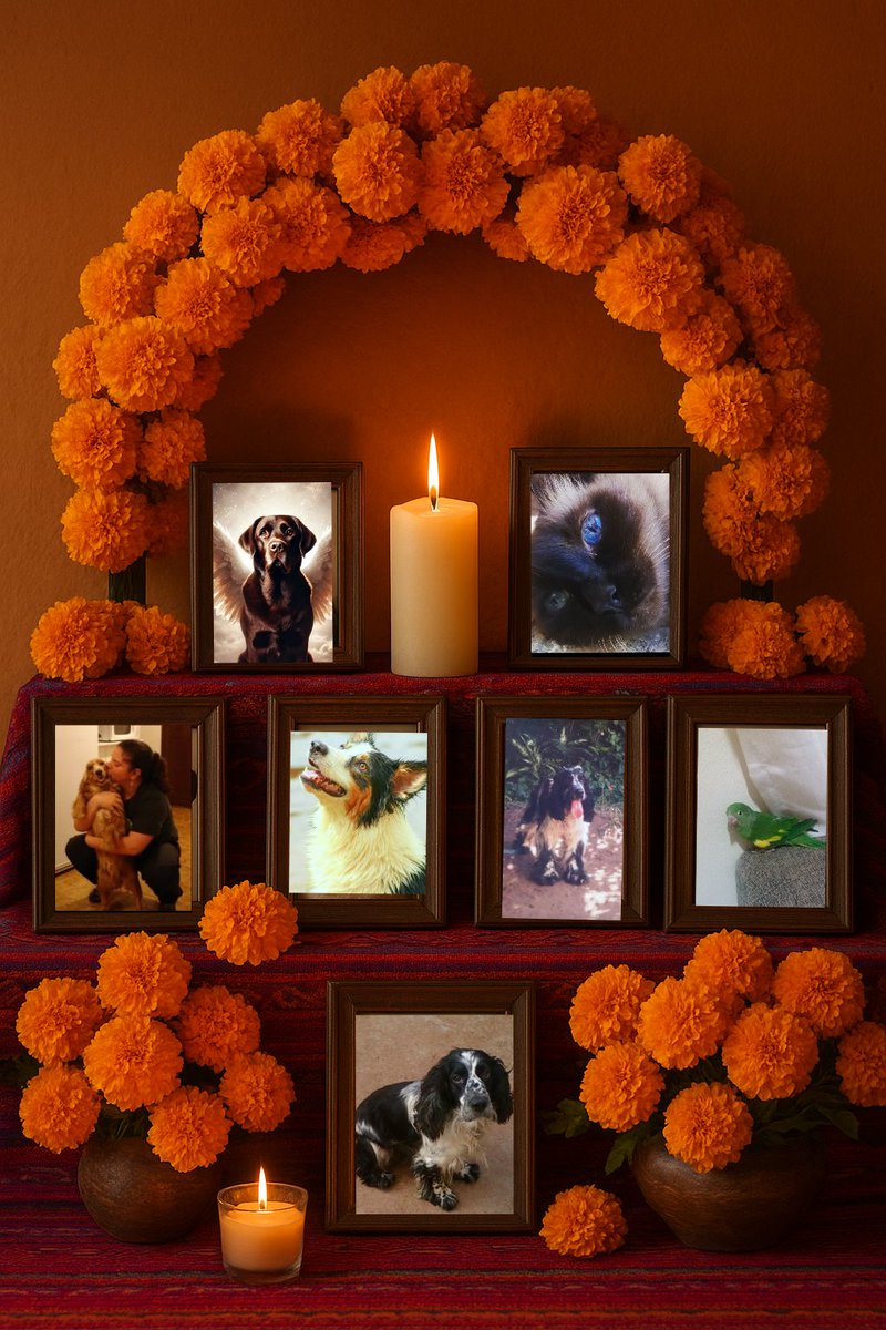 sininho_charmo's tweet photo. Segundo a tradição mexicana, no dia 27 de outubro, os animais que partiram voltam para visitar seus lares, guiados pelo cheiro das flores, pela luz das velas e, principalmente, pelo amor que nunca morre. 🕯️💛
Acho essa crença profundamente bonita . https://t.co/vJOteXpBOn