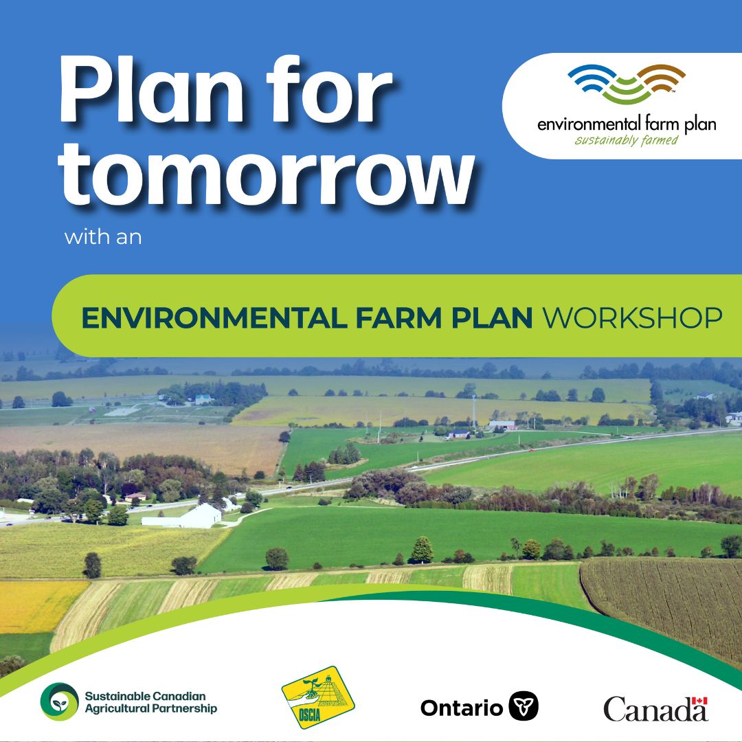 Your farm. Your plan. Your future.
 
Complete an Environmental Farm Plan with support from knowledgeable OSCIA staff. 

Workshops are happening now:  virtually and in-person. 

Register today! ontariosoilcrop.org/canada-ontario…
 
 #ontag #ontariosoilcrop #EFP