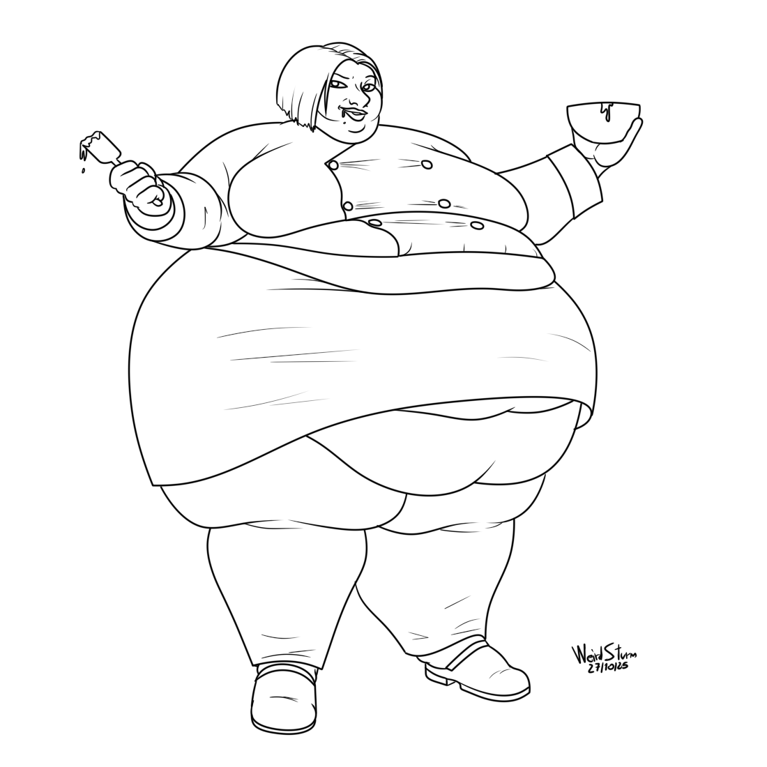 Inktober 27: Onion
Colette Tatou from Ratatouille 
Never trust a skinny chef 😁
(sorry that i removed the post, but I realized I was a day ahead 😓)