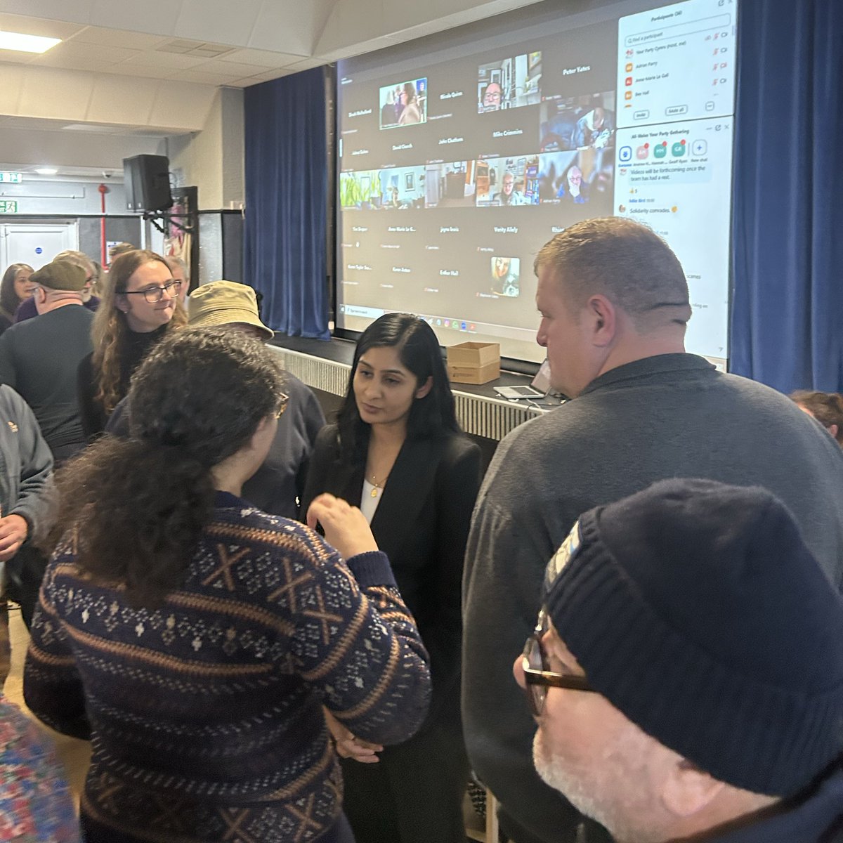 zarahsultana's tweet photo. In Merthyr Tydfil — where the red flag first rose — I was honoured to speak with Welsh Your Party members.

Let me be clear: Wales’ path and future will be decided by our Welsh members.

And we’ll fight to stop Reform taking the Senedd, defend our NHS and workers’ rights, and build a socialist Wales.