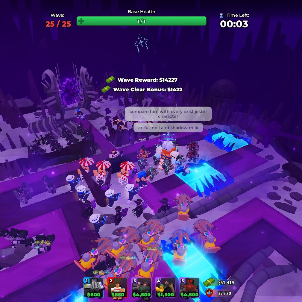 #towerdefensesimulator Night 2 hardmode is great and challenging and I like it except you can't solo it >:/