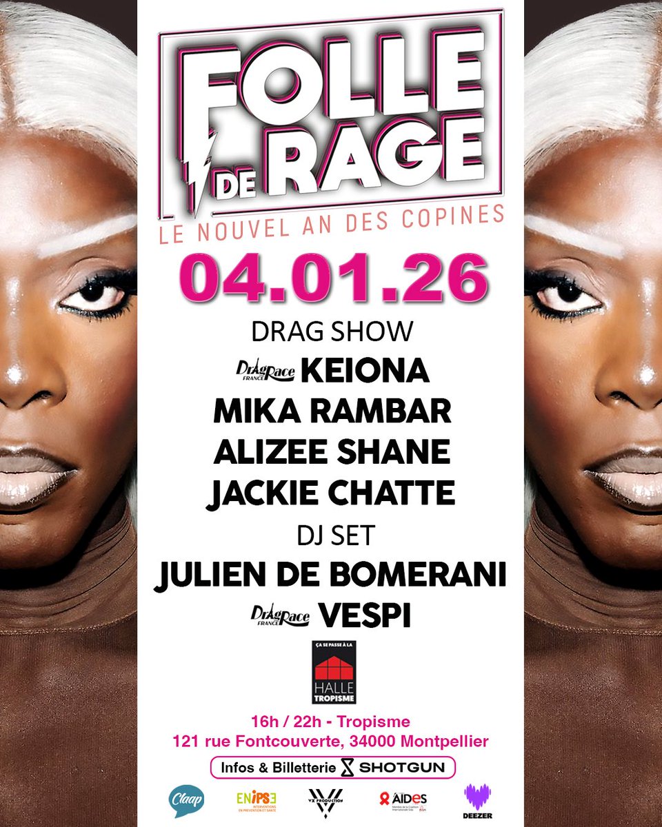 PTDRRRR Halloween m’a pas encore roulé
dessus qu’on est déjà prête à se faire rouler dessus pour la nouvelle année 😂😭👑

🎟️ shotgun.live/events/folle-d…