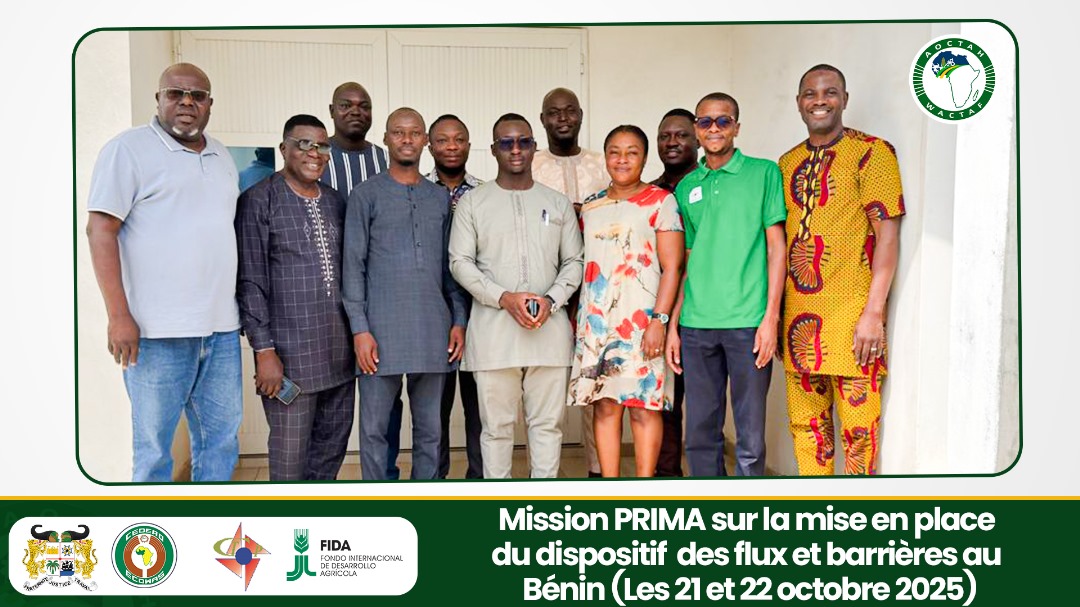 aoctawacta's tweet photo. Du 20 au 24 oct. 2025 à Cotonou, l’#AOCTAH a pris part à la 3ᵉ phase de formation des formateurs de la #CEDEAO sur le #commerce transfrontalier informel (#ICBT).

Objectif : renforcer les capacités pour une collecte harmonisée des données et un commerce régional plus inclusif. https://t.co/yYVKwtl347