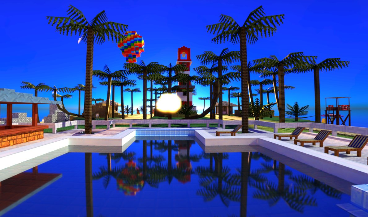 focusthemaid's tweet photo. Pixel Gun 3D - Paradise Resort [HDRI] #blender #hdri #pixelgun #pixelgun3d https://t.co/cvSBv3GH5q