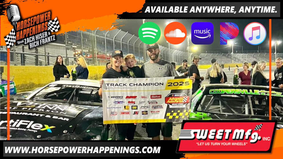 hphpodcast's tweet image. He&apos;s a two division champion at the same track! Tonight, we talk with Josh Frye about his titles at Berlin Raceway!

#HPHPodcast