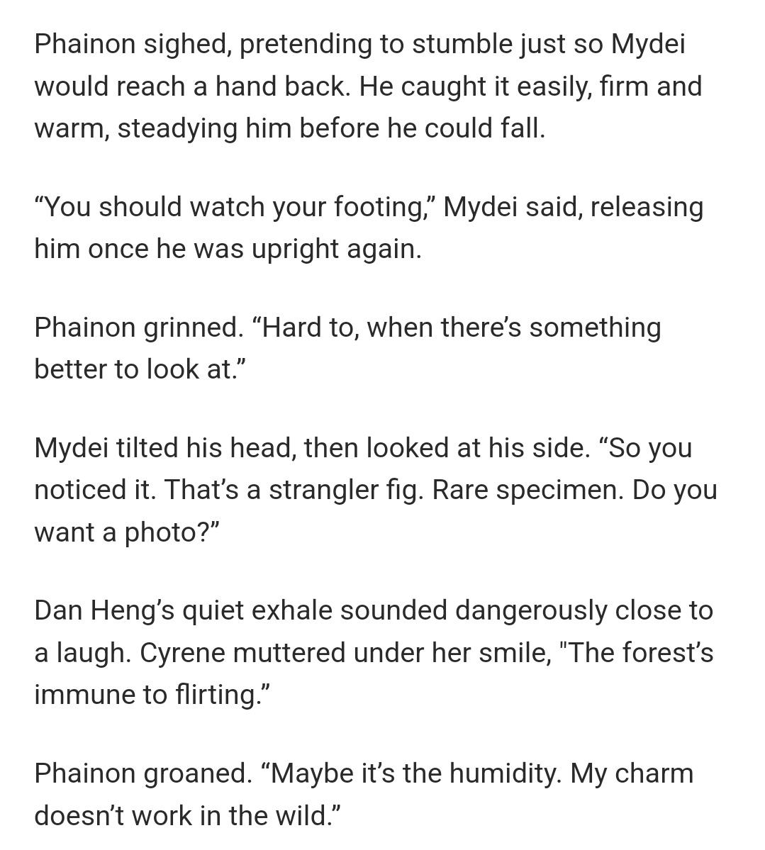 #phaidei #PhaiDeitober2025 

Day 21: Journey.
Tags: Modern AU. Idol!Phainon × Wildlife Ranger!Mydei.

archiveofourown.org/works/71581171…