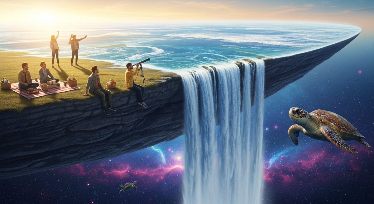 palevell2's tweet image. Ever wonder why the flat earth society has members all around the globe? 🤔

It&apos;s a masterclass in the power of community and confirmation bias. Sometimes the social gravity is stronger than the real thing. 

#ScienceHumor #CriticalThinking #Misinformation