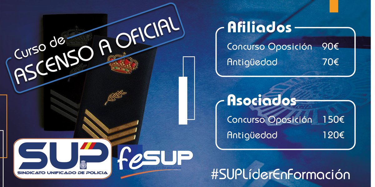 sup_formacion's tweet image. 🚨Publicada convocatoria proceso selectivo de #ascenso a Oficial de Policía en la OG
580 plazas: 232 AS y 348 CO
Solicitudes en 15 días hábiles
#SUPLíderEnFormación
¡Prepárate con los mejores! ⤵️
supformacion.es/curso-de-prepa…