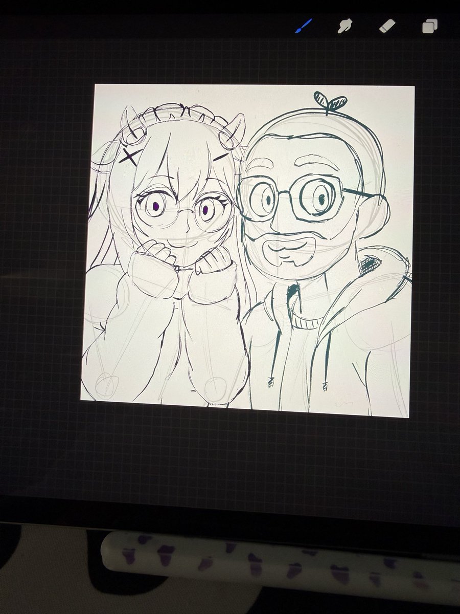 Working on the cutest lil thing today at lunch. 🥹