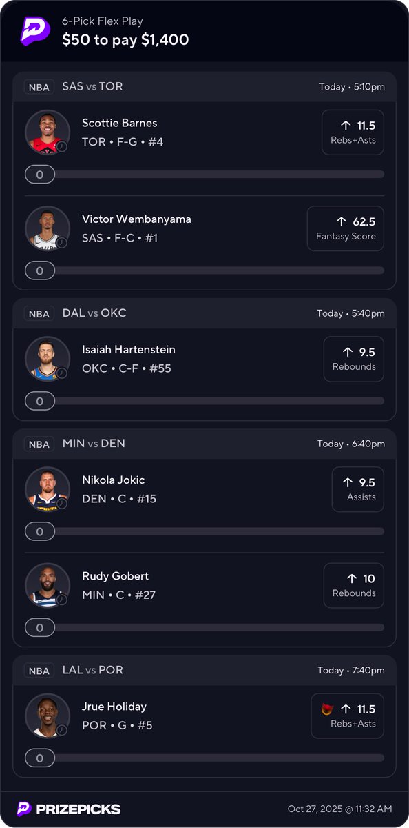 28x Twitter Slip 😈👨🏽‍🍳👀

Jrues regular line is gone so you can go fantasy or RA demon

If this hits I’ll give out $50 to 3 people who likes and retweets this 🥂🤝🏽 Must be following <a href="/TheChefKayy/">The Chef 👨🏽‍🍳</a> to be entered 💯

Please read the notice below ⬇️

-only risk what you can afford to