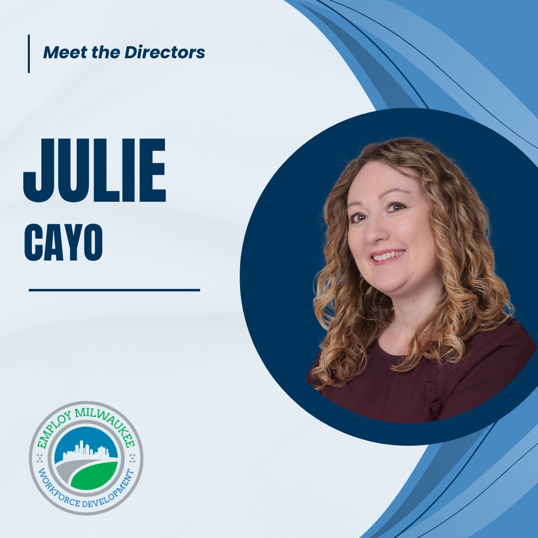 WiWkfcDevtAssoc's tweet image. Meet Julie Cayo! @employmilwaukee 
Employ Milwaukee&apos;s website: 🔗employmilwaukee.org
#milwaukee #workforce #WWDA #MeetTheDirectors #milwaukee