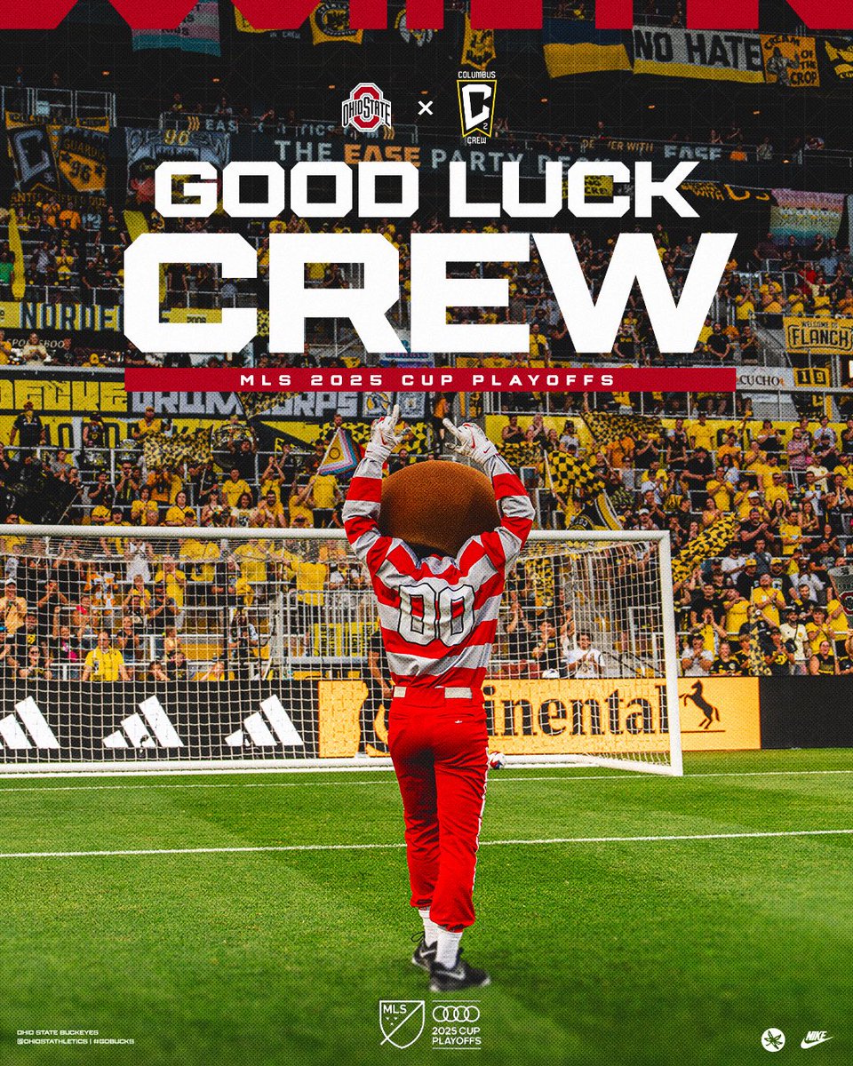 GLORY TO COLUMBUS ‼️

Good luck to our neighbors in Columbus in the MLS Playoffs 🗣️

#GoBucks | #Crew96
