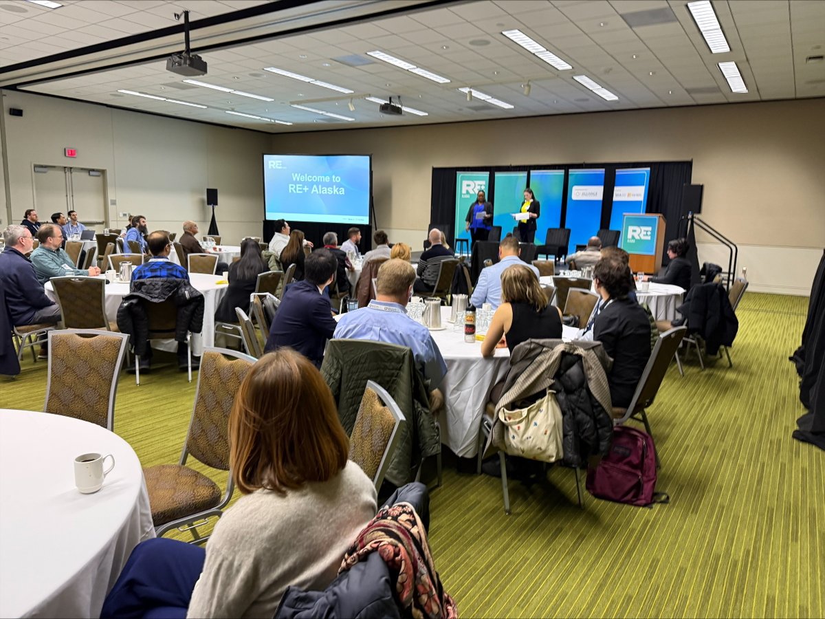 REPlusEvents's tweet image. Thank you to all who joined us for the inaugural RE+ Alaska! Thank you to our partner, The Alliance for Tribal Clean Energy, for helping us create an inclusive, dynamic, and powerful event. We can&apos;t wait to see you next year! 

#REPlusAK #CleanEnergy #RenewableEnergy #Alaska