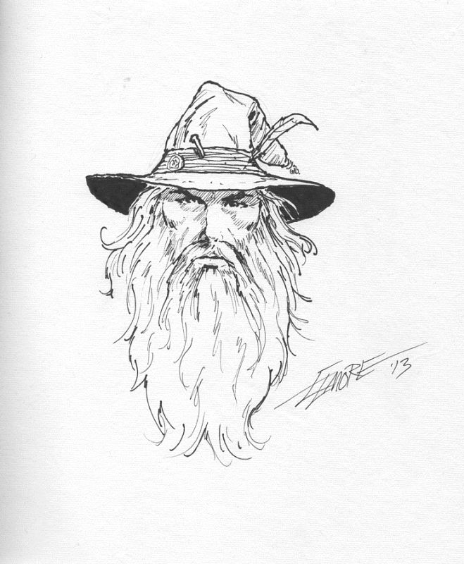 Larry Elmore Self-Portrait As A Wizard 