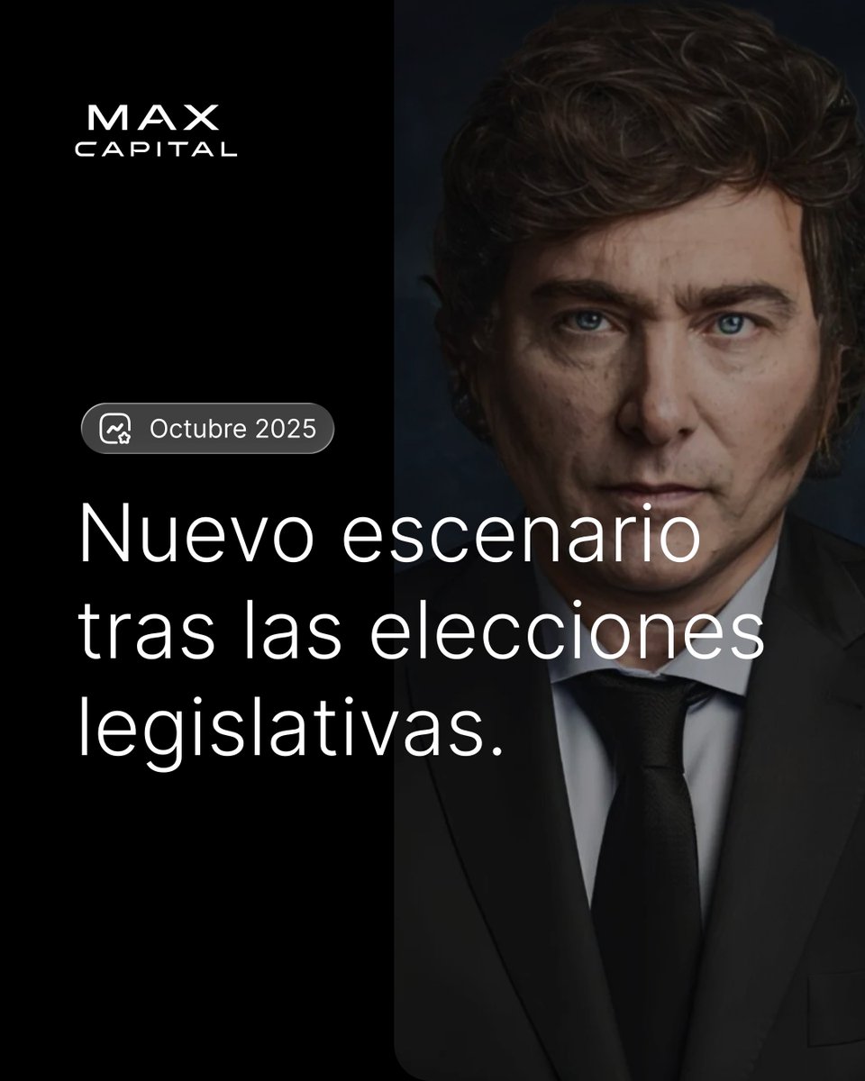 maxcapital's tweet photo. 🇦🇷 Nuevo escenario tras las elecciones legislativas.

El triunfo de LLA redefine el mapa político y económico del país.

📈 Te contamos las claves del nuevo contexto 👇
#Mercados #Economía #MaxCapital #Research #Elecciones2025 https://t.co/901uNAK9m0