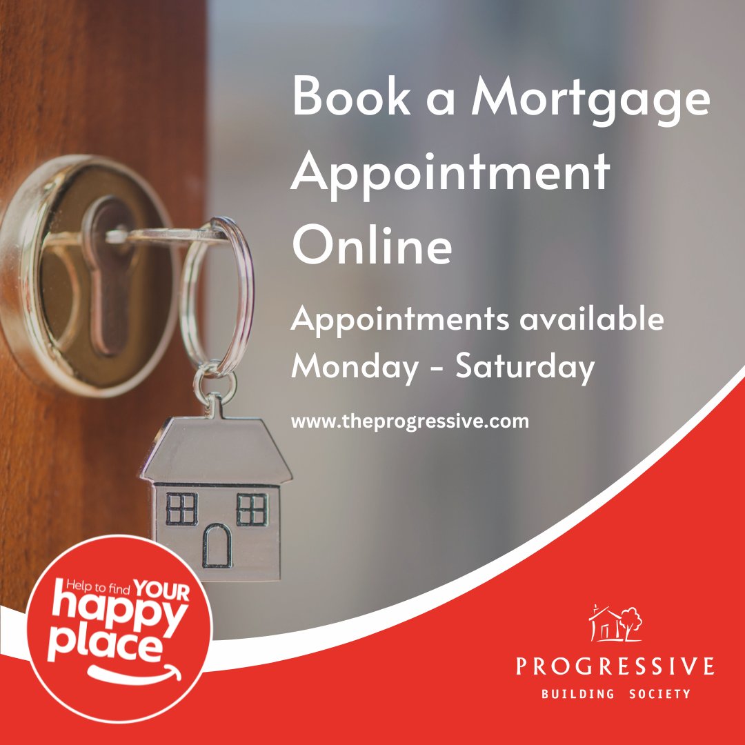 ProgressiveBSoc's tweet image. Moving house? 🏠 Contact us to speak to a dedicated mortgage advisor, helping to make the process a little easier. Book a mortgage appointment via our website, appointments available Monday - Saturday!
Mortgages - Progressive Building Society