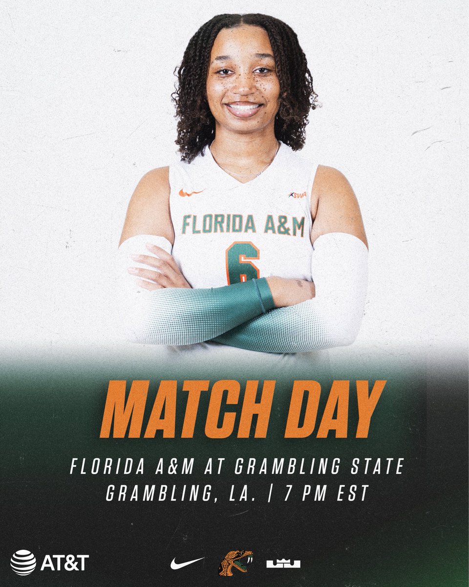 FAMU_VB's tweet image. ๐๐'๐ ๐ ๐ฎ๐๐ฐ๐ต ๐๐ฎ๐ !
FAMU at Grambling State 
๐| Grambling, La. 
โฑ๏ธ| 7 PM EST 
#FAMU | #Rattlers | #FangsUp ๐