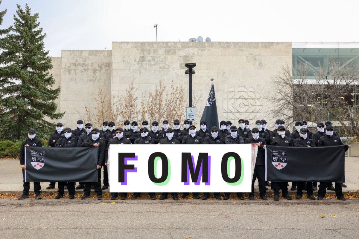 Dearest Gentle Readers,

SSC members travelled to Regina and Ottawa on the weekend to pose for photographs outside CBC offices.

It took weeks of planning, some financial costs, and members travelling to different provinces. They must travel, as 7 members is not as good a photo.