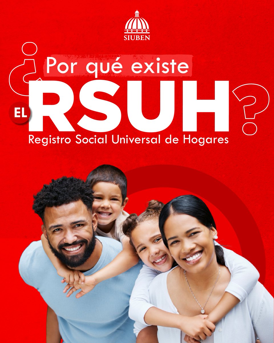 SiubenRD's tweet image. Cada vez que el SIUBEN levanta información, activa una cadena de decisiones que transforma vidas. Gracias a la actualización del Registro Social Universal de Hogares (RSUH), miles de familias puedenacceder a programas de forma más justa y oportuna.

#SIUBENRD #DatosQueTransforman