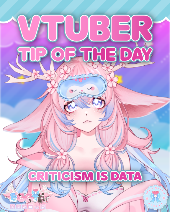 EggieWeggieVT's tweet photo. ˗ˏˋ ♡ VTUBER TIP OF THE DAY ♡ ˎˊ˗

🌸 CRITICISM IS DATA !!

✦ Filter feedback, some is useful, some, not so much. 

✦ If lots of people mention the same flaw, it’s worth looking into!

✦ Growth comes from reflection, not self-destruction at every mistake!

#EggTips https://t.co/eI0VHs7xQp