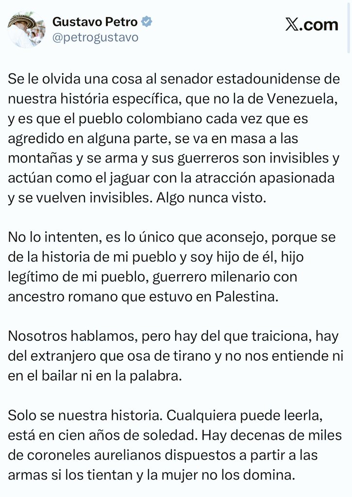 Lo dicho, este sinvergüenza NO se ha desmovilizado, es un puto GUERRILLERO 😠