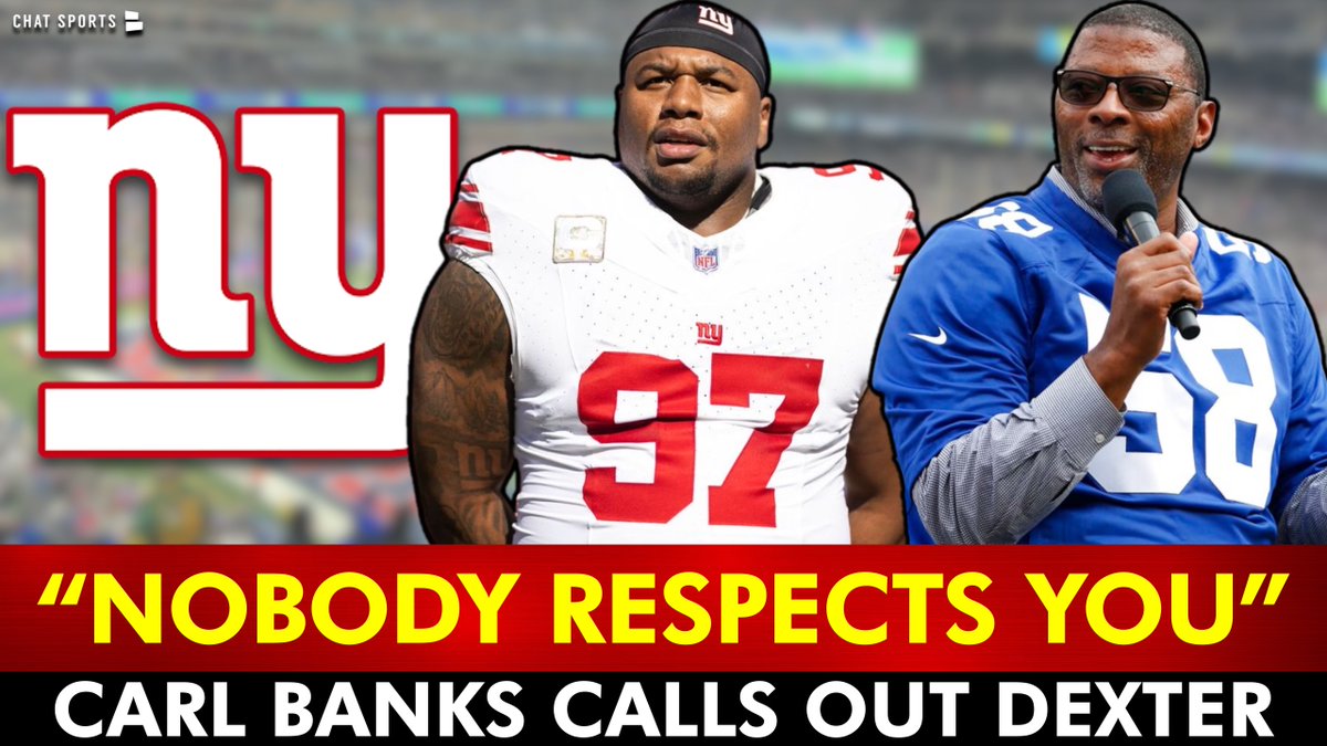 Giants legend Carl Banks just called out Dexter Lawrence

My reaction: youtube.com/watch?v=ycsXxX…

<a href="/ChatSports/">Chat Sports</a>
