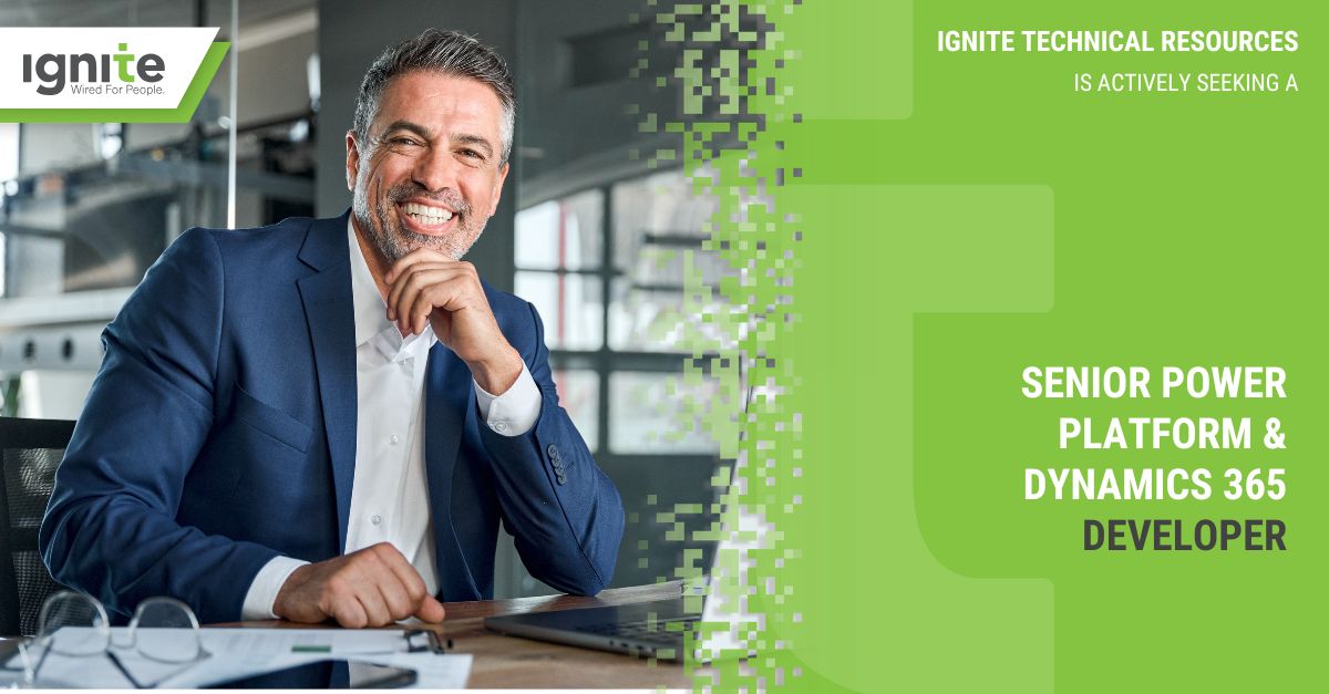 ignitetechnical's tweet image. Ignite Technical Resources is actively seeking a Senior Power Platform &amp;amp; Dynamics 365 Developer on behalf of our Public Sector client in Surrey, BC. 

Apply now at buff.ly/30tKL7n or contact Thomas Poon for more details.  
 
#Hiring #PlatformDeveloper #JobSearch