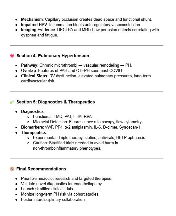 dlingenfelter's tweet photo. Long COVID may stem from persistent microclots and endothelial damage, disrupting lung perfusion and triggering systemic fatigue.

This thromboinflammatory state can evolve into pulmonary hypertension and multi-organ dysfunction.
https://t.co/Zk6nMEXrdj https://t.co/cf3PXz8pFp