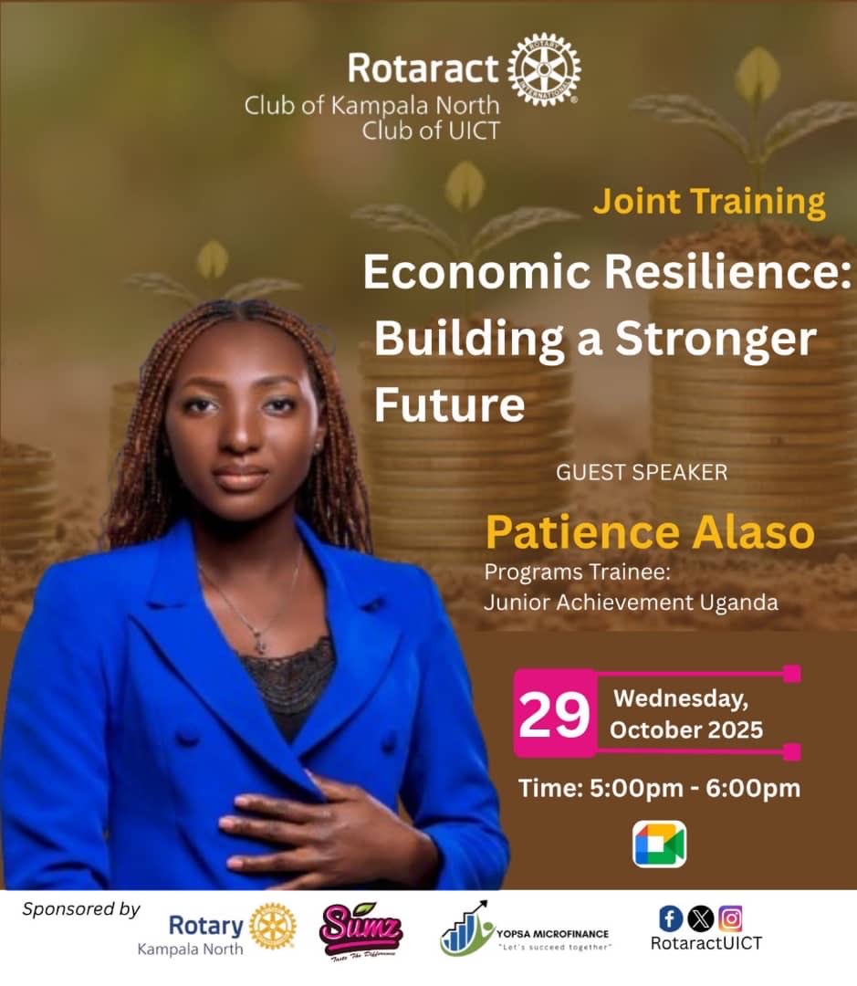 rctuict's tweet photo. Economic Resilience: Building a Stronger Future!

Join us this Wednesday, 29th Oct 2025 (5–6 PM) for an inspiring session with Patience Alaso from Junior Achievement Uganda as we explore how to bounce back, grow and thrive in today’s economy.

🔗 https://t.co/0atxi6pxmx https://t.co/WR8kwH6wTS